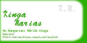 kinga marias business card