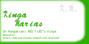 kinga marias business card